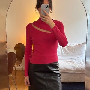 Vintage Cyrus Fuschia Cutout Top